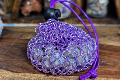 Chainmail Bag - Purple 4.5"
