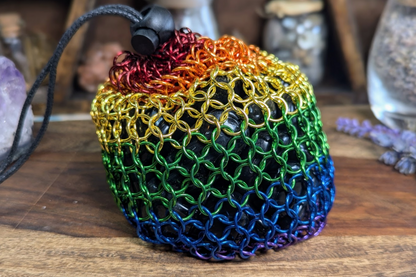 Chainmail Bag - Rainbow 5.5"