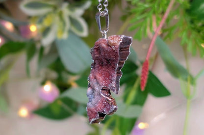 Chalcedony Druzy Dolphin Necklace