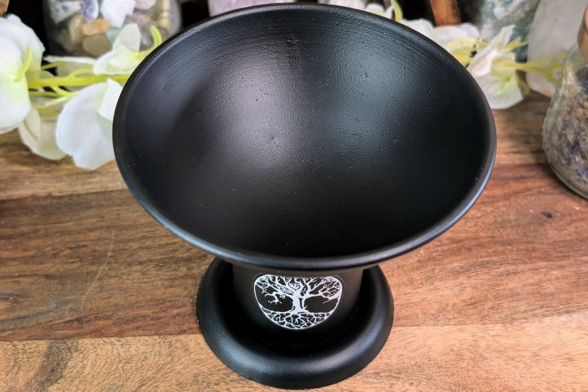 Cast Iron Charcoal Burner - Tree of Life Decal