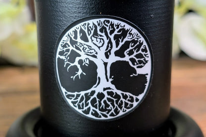 Cast Iron Charcoal Burner - Tree of Life Decal