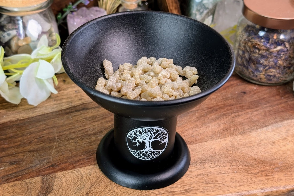 Cast Iron Charcoal Burner - Tree of Life Decal