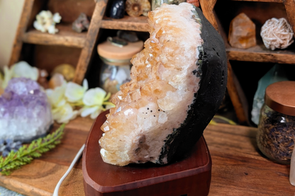 Citrine Cluster Lamp