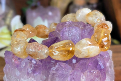 Citrine Tumbled Bracelet