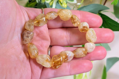 Citrine Tumbled Bracelet
