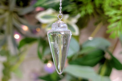 Clear Quartz Pendulum - Cone