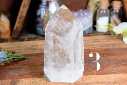 Clear Quartz Free Form Standing Point