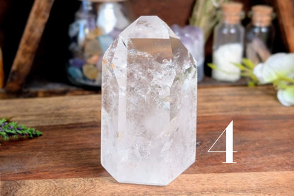 Clear Quartz Free Form Standing Point
