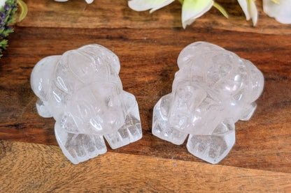 Clear Quartz Frog