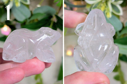 Clear Quartz Frog