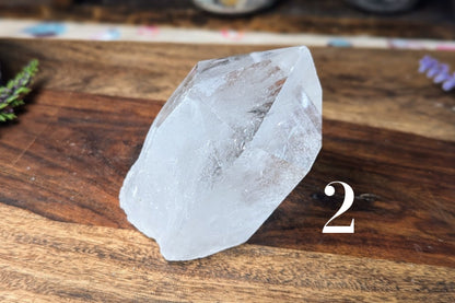 Clear Quartz Rough Point 7 - 8 oz