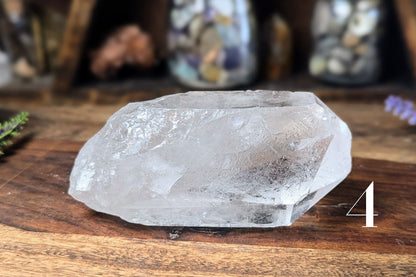 Clear Quartz Rough Point 7 - 8 oz