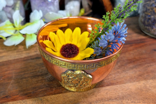 Copper Bowl - Lotus