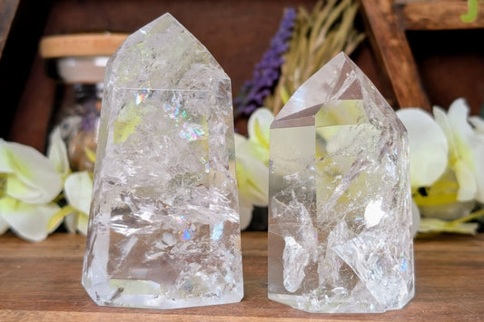 Crackle Quartz Free Form Standing Point