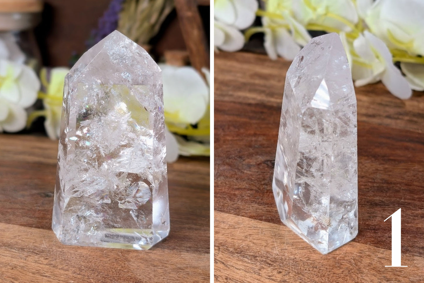 Crackle Quartz Free Form Standing Point