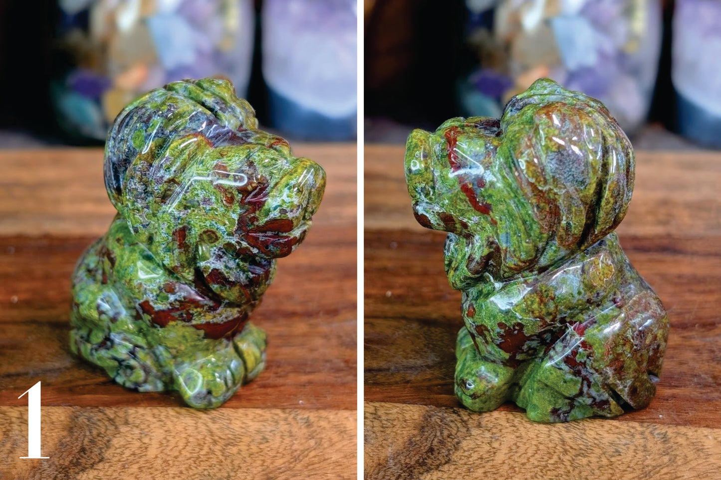 Dragon Blood Jasper Lion