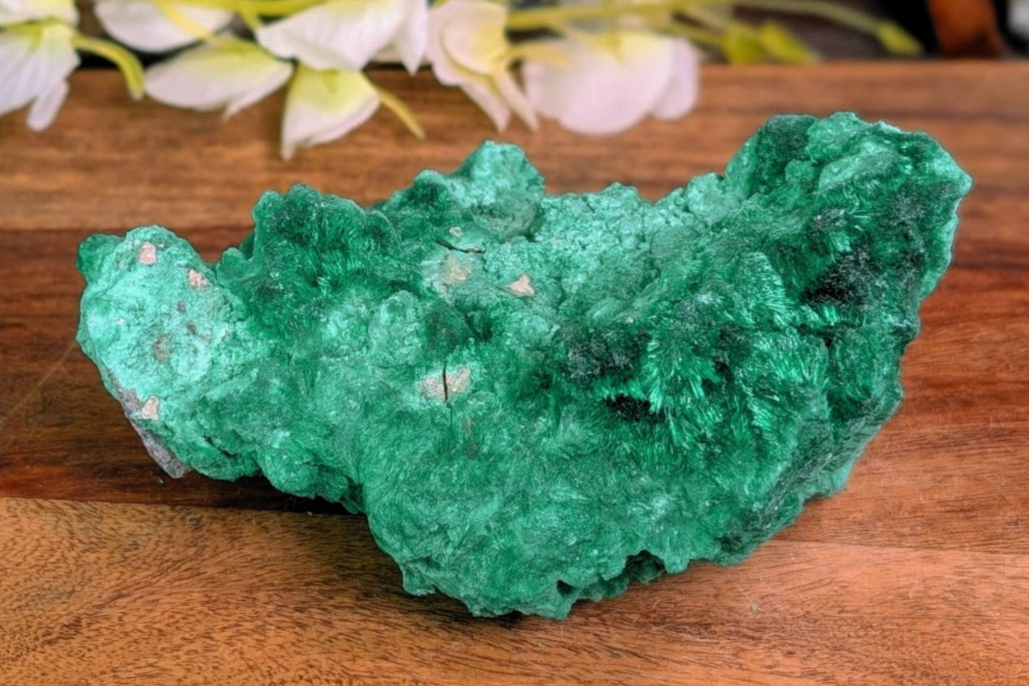 Malachite Fibrous Cluster