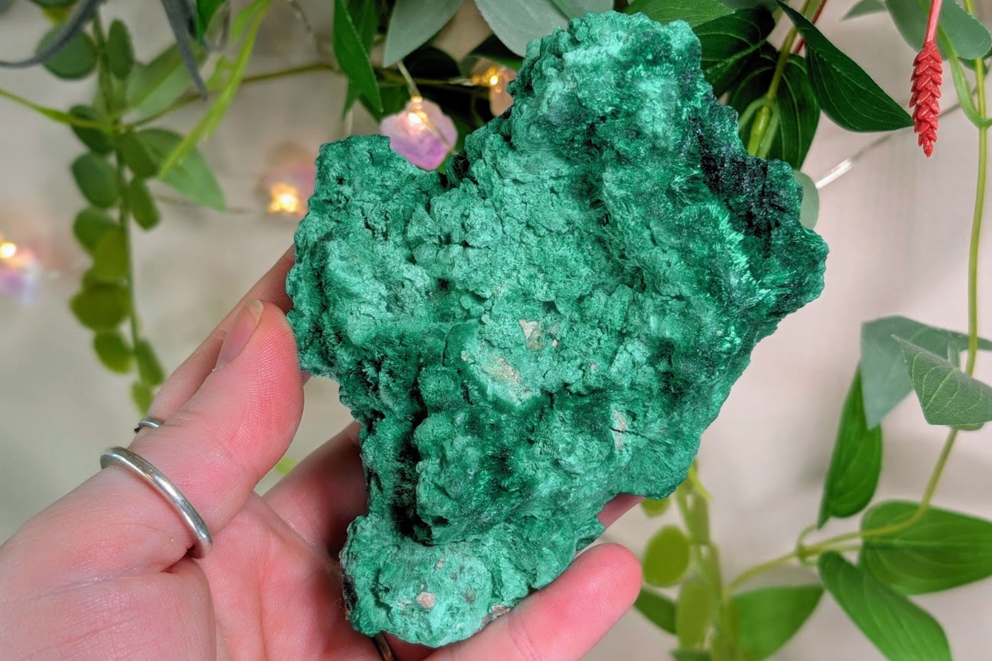 Malachite Fibrous Cluster