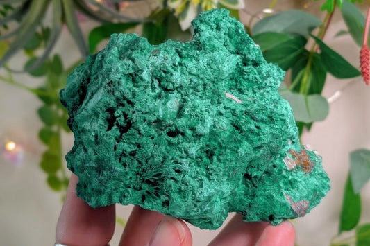 Malachite Fibrous Cluster