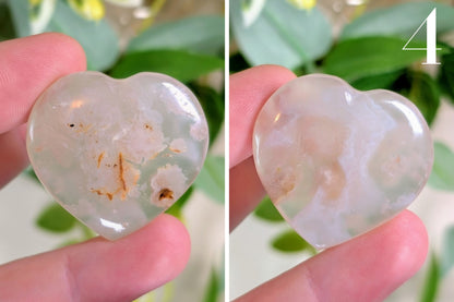 Flower Agate Heart