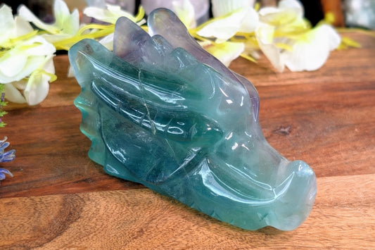 Fluorite Dragon Head