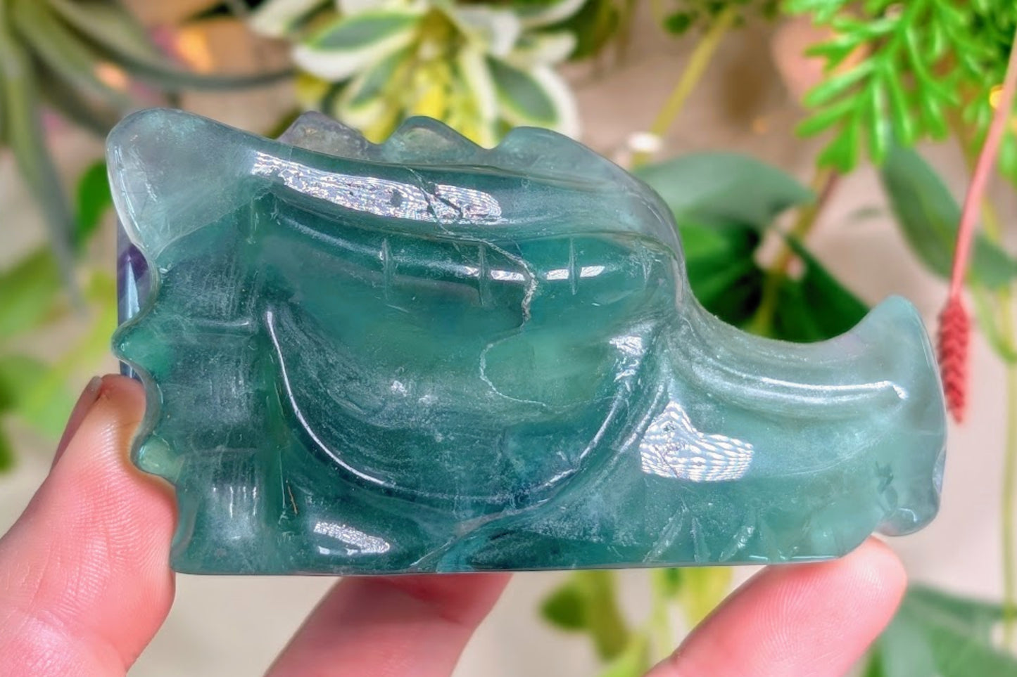 Fluorite Dragon Head