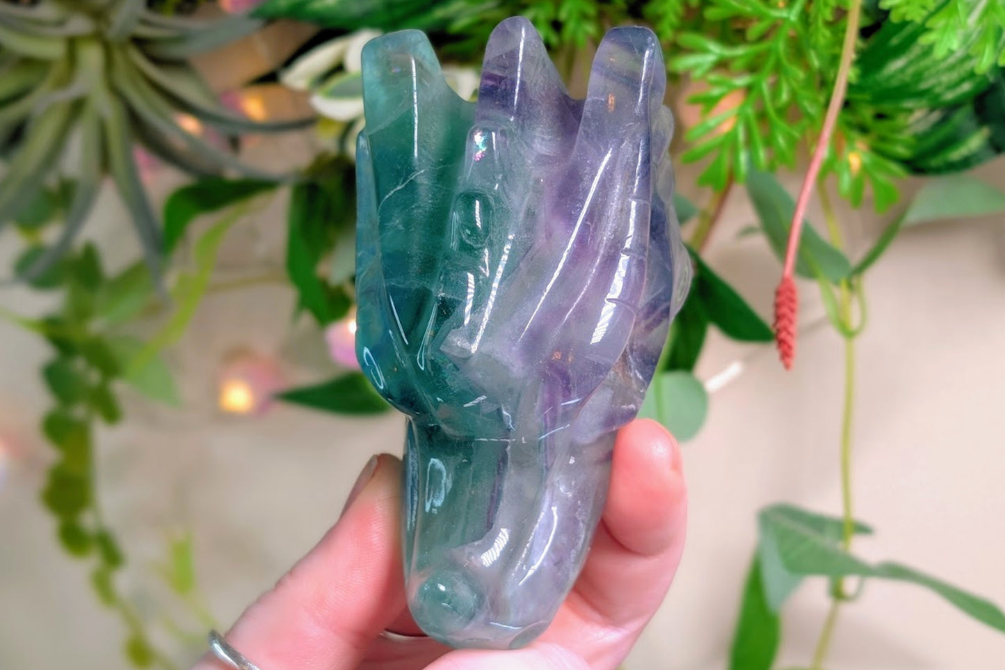 Fluorite Dragon Head