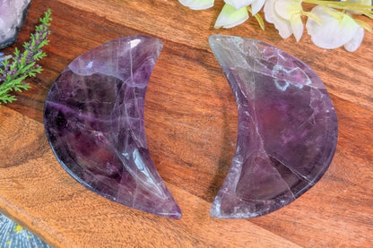 Fluorite Crescent Moon Dish