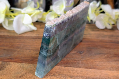 Fluorite Rough Edge Slice