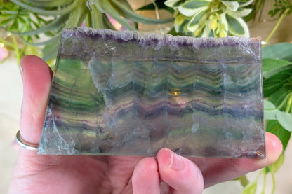 Fluorite Rough Edge Slice