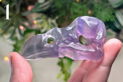 Fluorite Vulture Skull