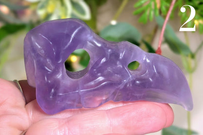 Fluorite Vulture Skull