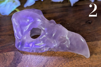 Fluorite Vulture Skull