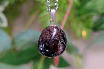 Garnet Tumbled Necklace