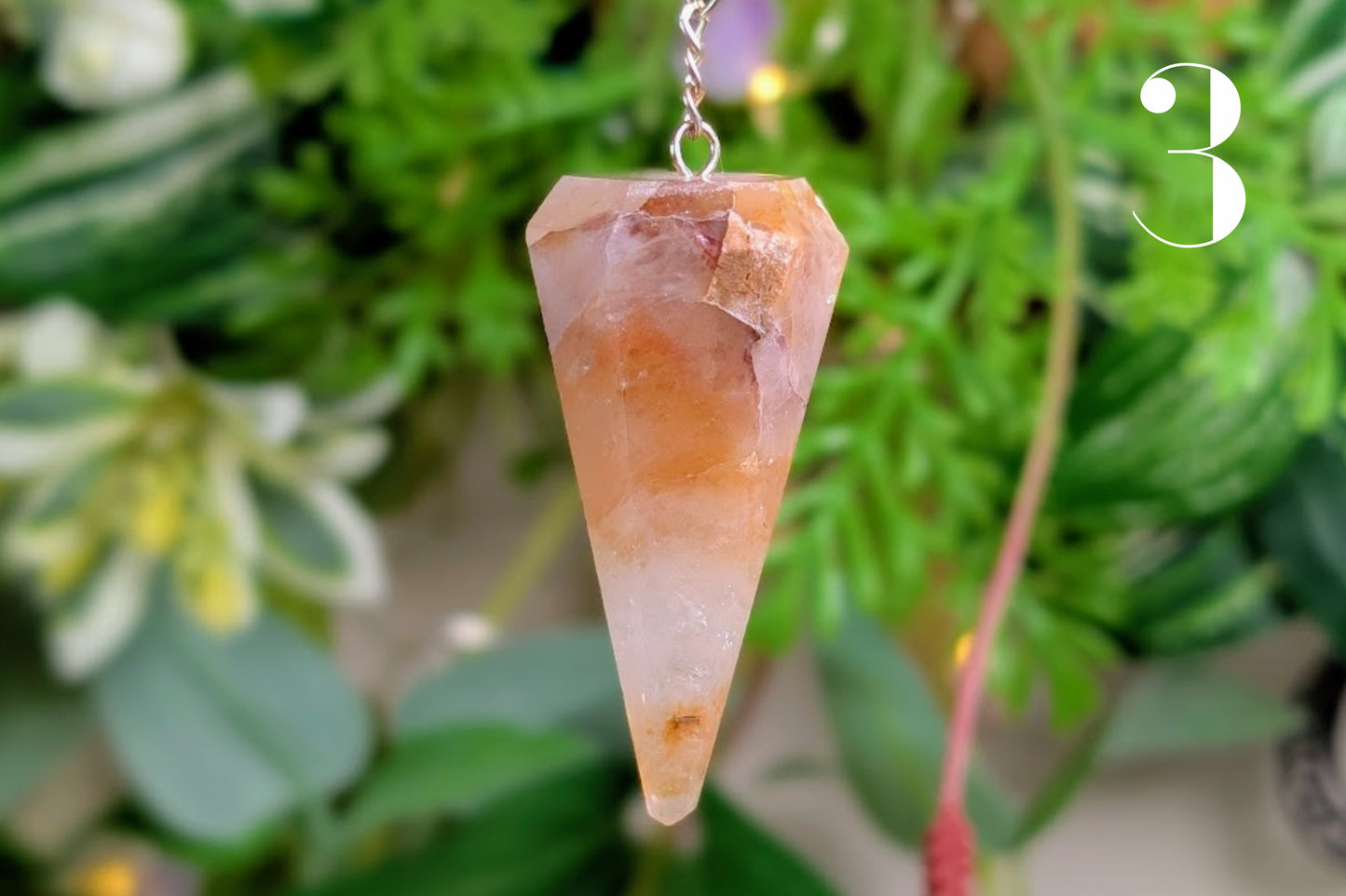 Golden Healer Quartz Pendulum