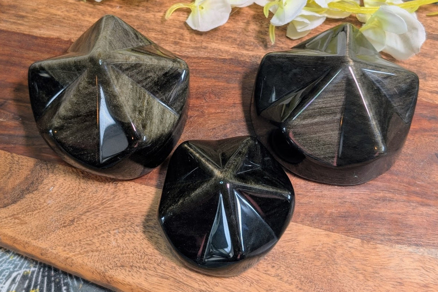 Gold Sheen Obsidian Star