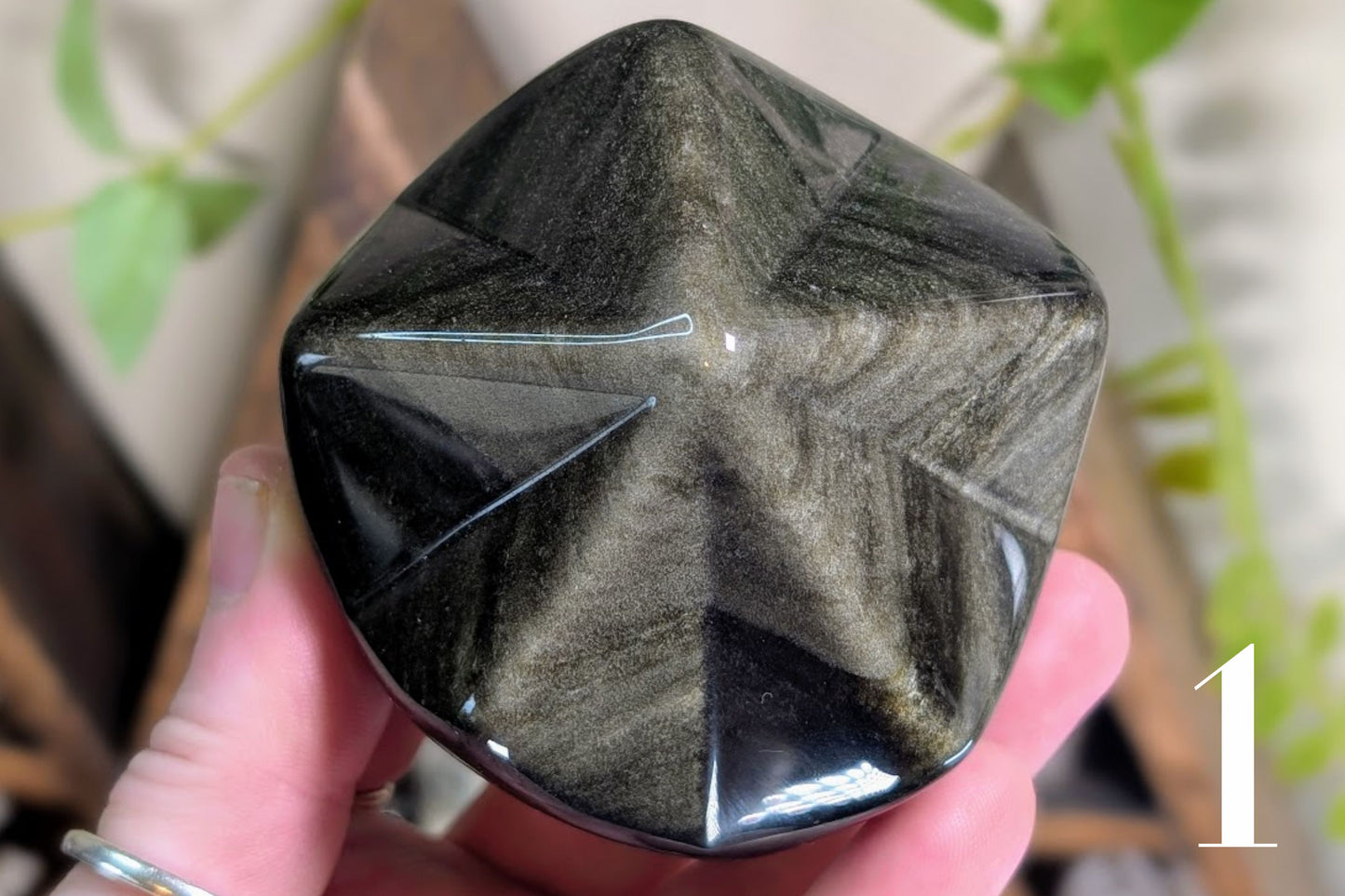 Gold Sheen Obsidian Star