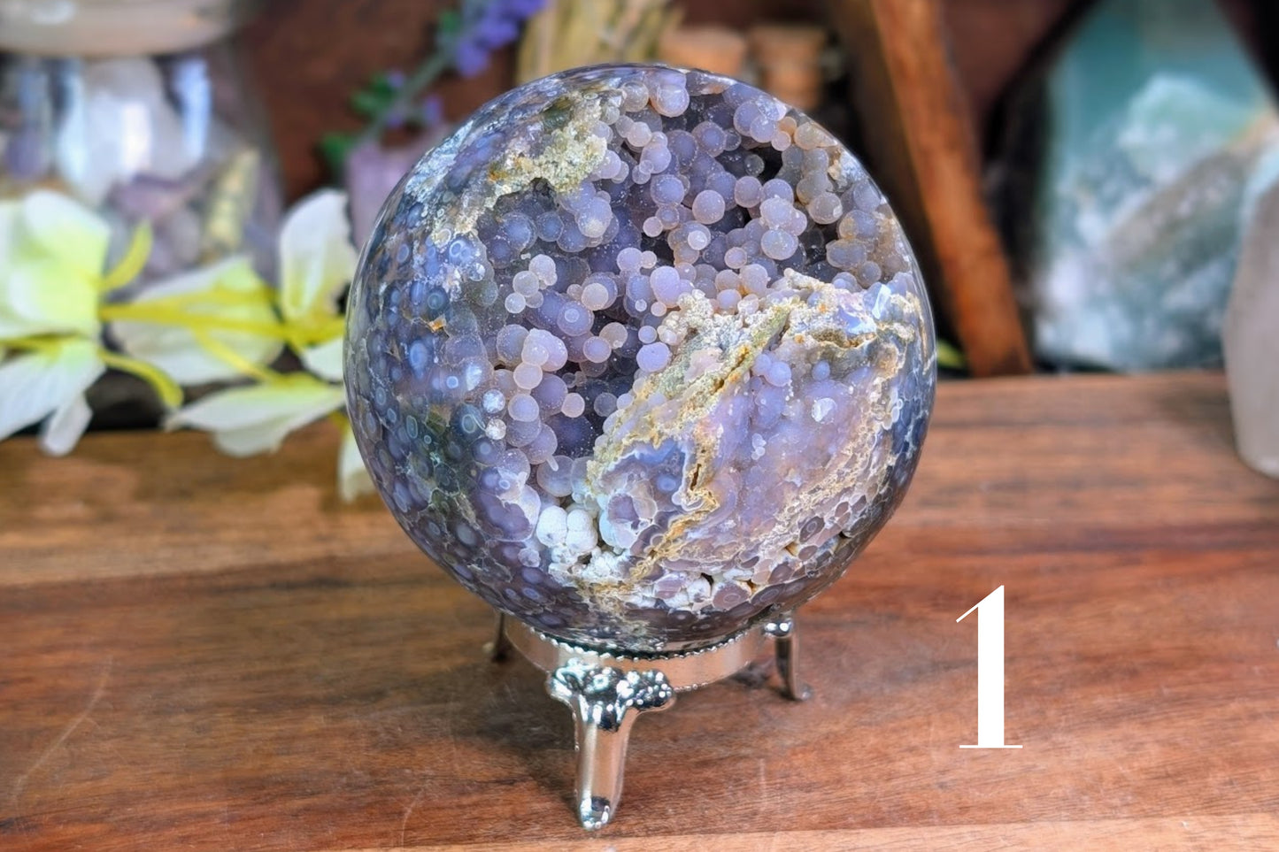 Grape Agate Sphere
