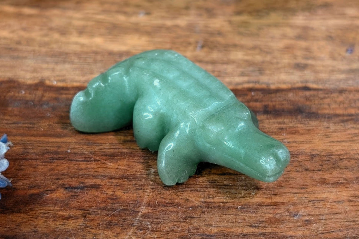 Green Aventurine Alligator