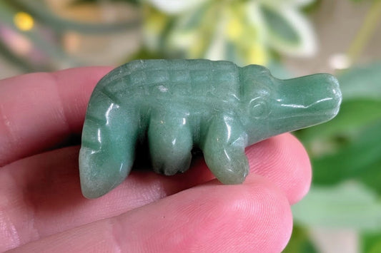 Green Aventurine Alligator