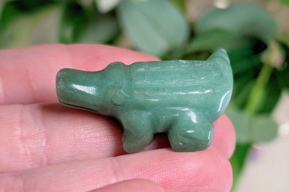 Green Aventurine Alligator