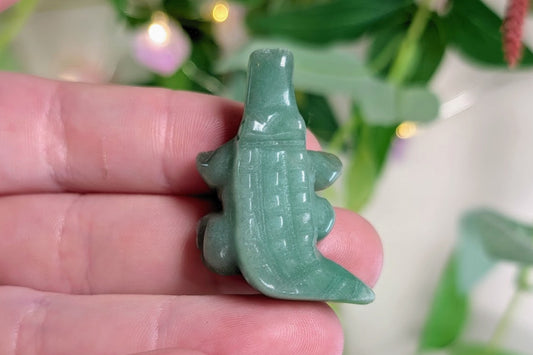 Green Aventurine Alligator