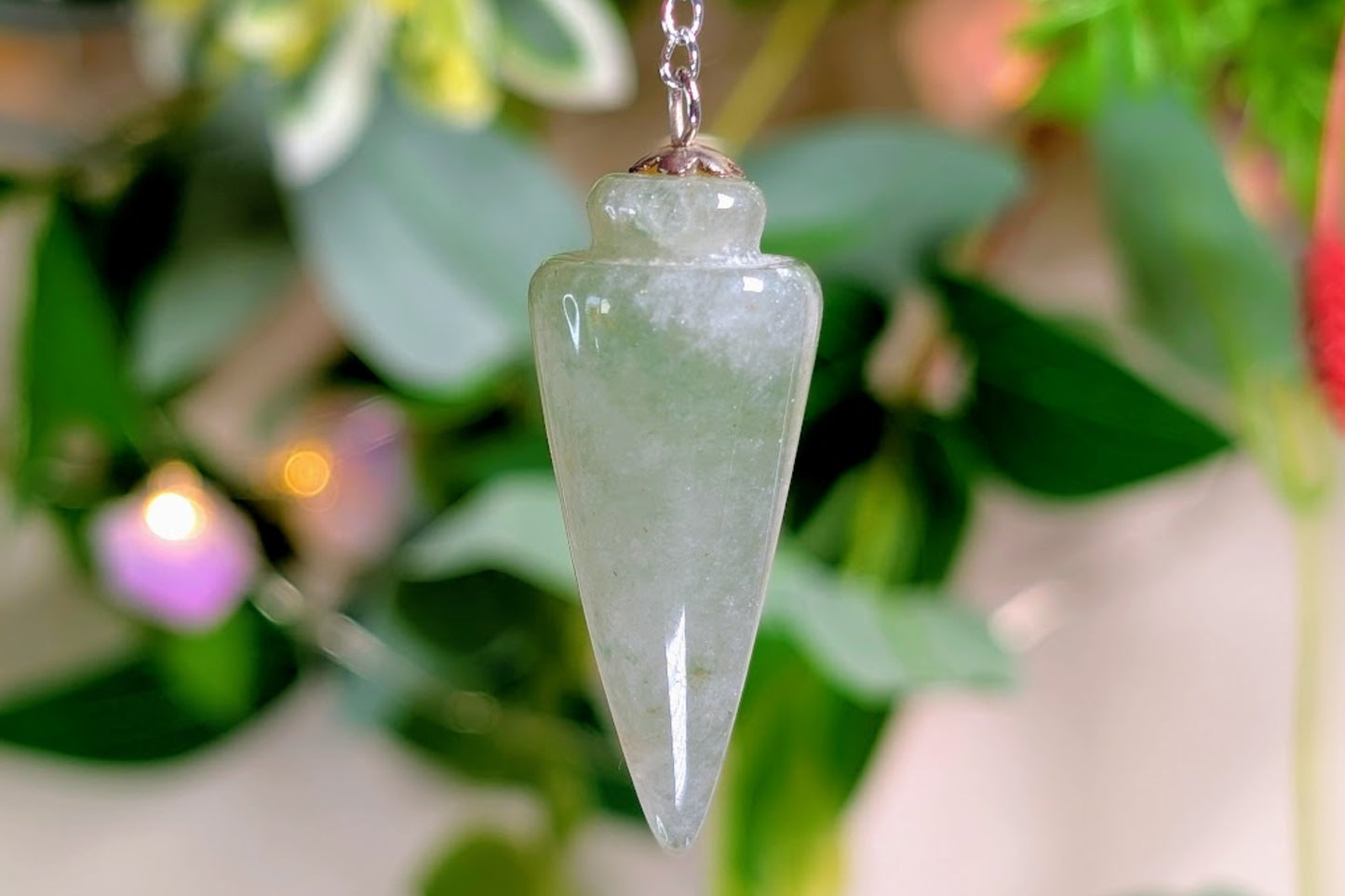 Green Aventurine Pendulum - Tear Drop