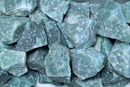 Green Aventurine Rough Pieces - Set of 5