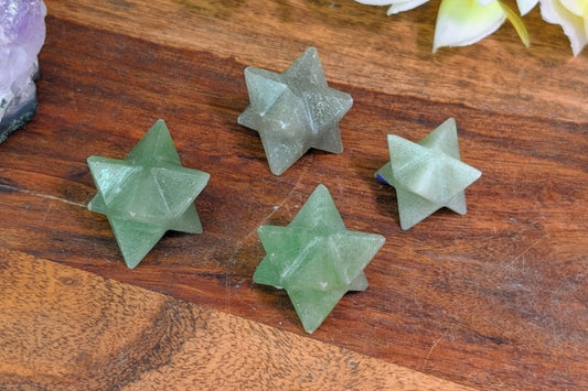 Green Aventurine Star Tetrahedron