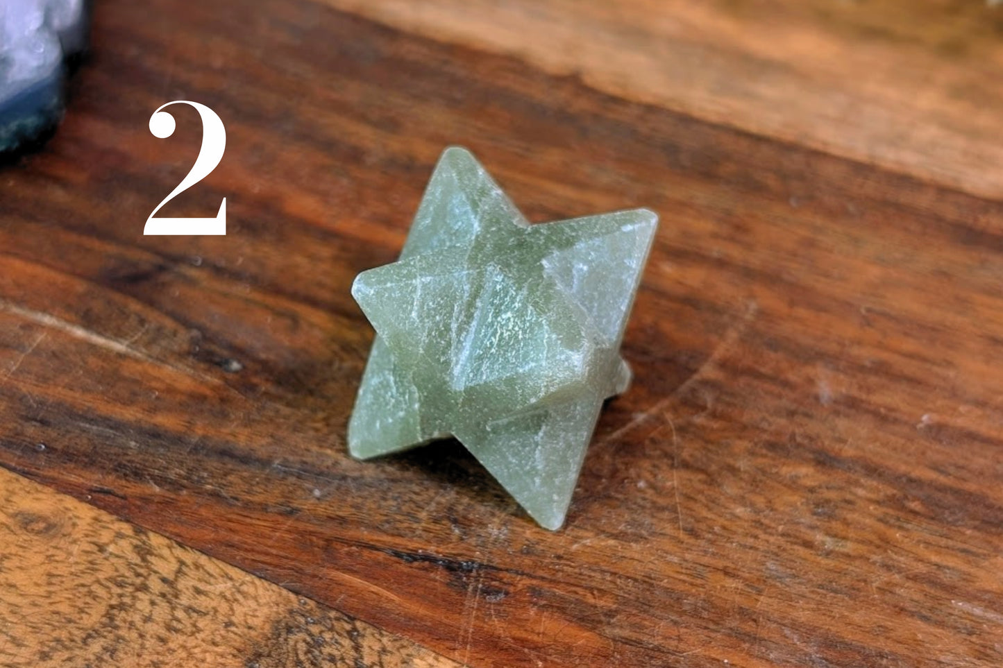 Green Aventurine Star Tetrahedron