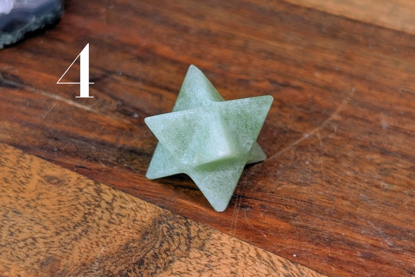 Green Aventurine Star Tetrahedron