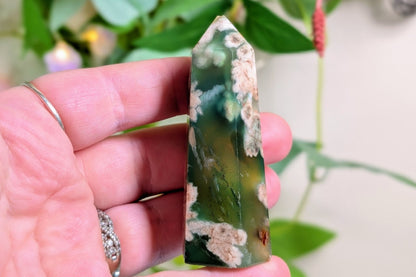 Green Flower Agate Point