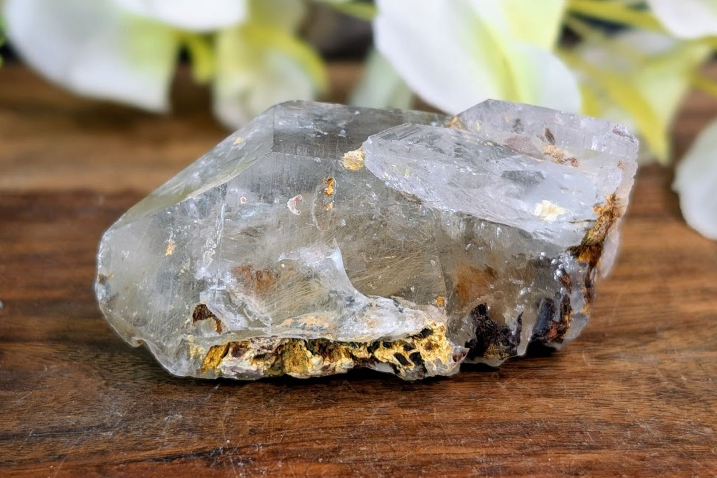 Harlequin Quartz Rough Point