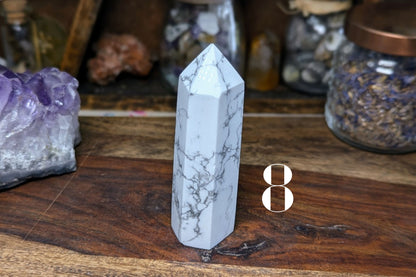 Howlite Point 3"